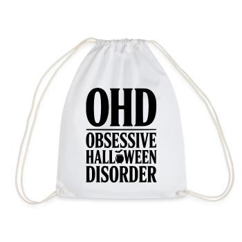 OHD Obsessive Halloween-Störung - Turnbeutel - Weiß - Vorne