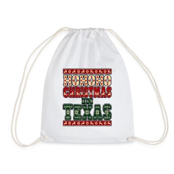 HoHoHo Weihnachten in Texas - Turnbeutel - Weiß - Vorne