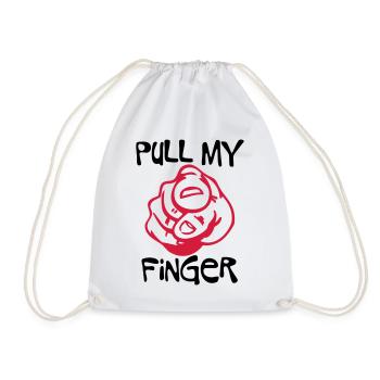 Pull my Finger | you | hand - Sac de sport léger - blanc - Devant