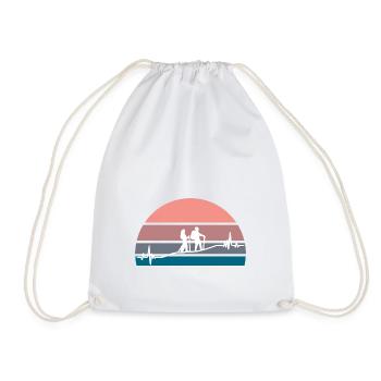 Randonnée au coucher du soleil - Sac de sport léger - blanc - Devant