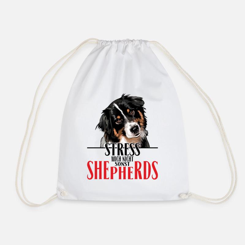 AUSTRALIAN SHEPHERD Stress mich nicht - Turnbeutel - Weiß