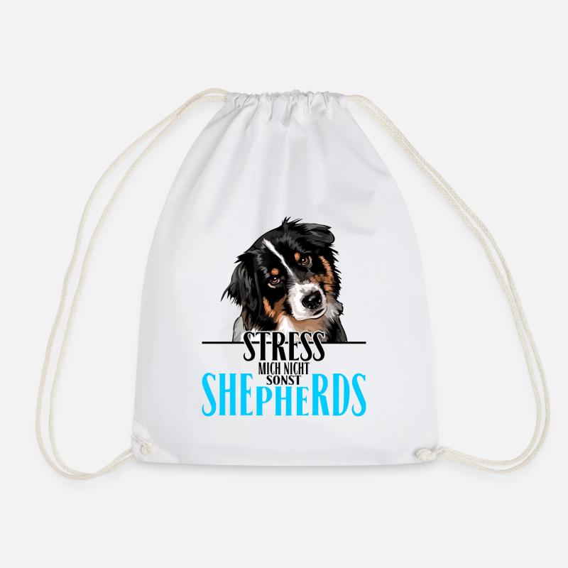 AUSTRALIAN SHEPHERD Stress mich nicht - Turnbeutel - Weiß