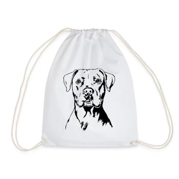 Dogue Argentin Portrait Chien Chien Wilsigns - Sac de sport léger - blanc - Devant