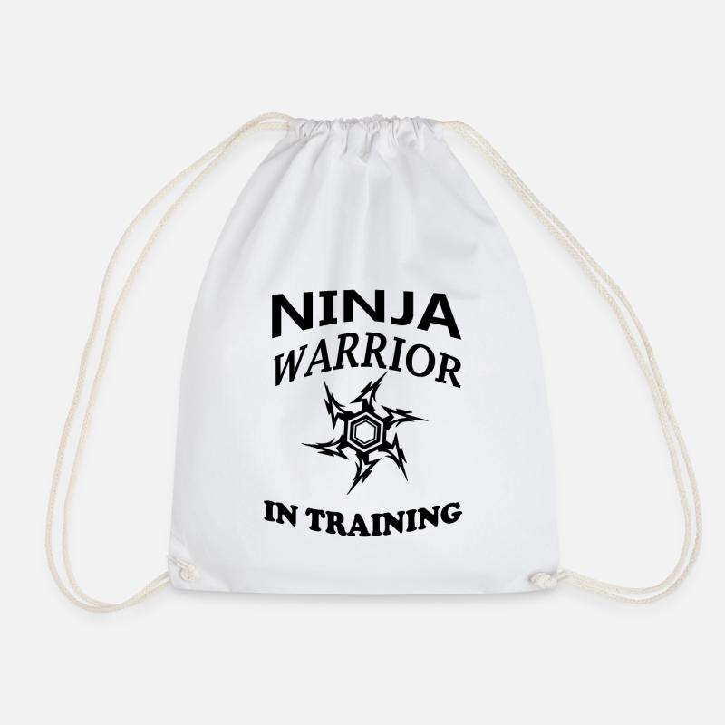 Ninja Warrior in training - Turnbeutel - Weiß