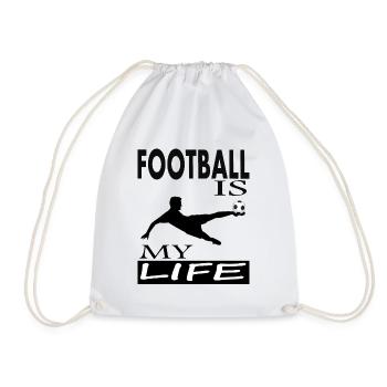 Football jouer footballeur joueur de football - Sac de sport léger - blanc - Devant