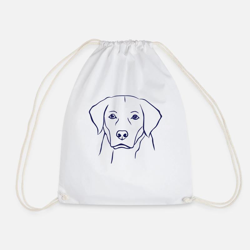 Labrador Hund - Turnbeutel - Weiß