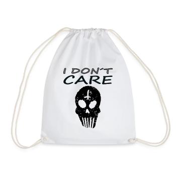 Skull Skull Bone Death Horror Gift - Drawstring Bag - white - Front