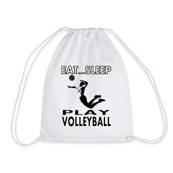 Joueurs de volleyball jouant au volleyball idée cadeau - Sac de sport léger - blanc - Devant