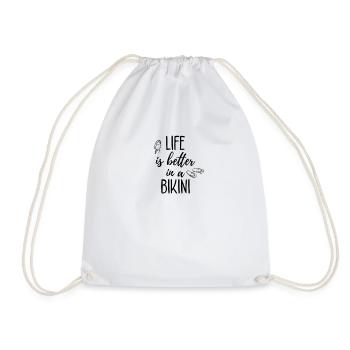La vie est meilleure en bikini - Sac de sport léger - blanc - Devant