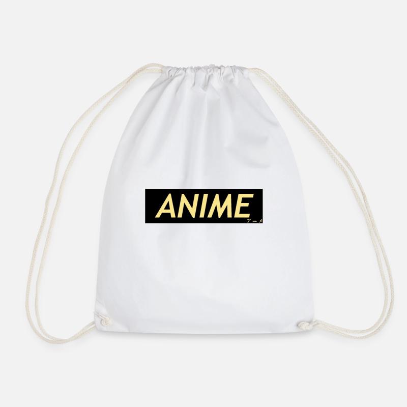 Anime - Drawstring Bag - white