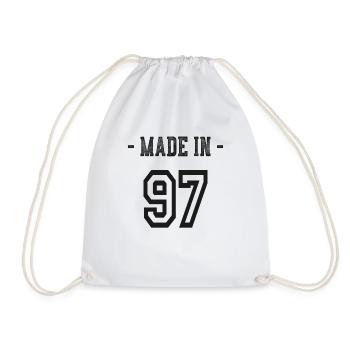 Made in 97 cadeau anniversaire 1997 - Sac de sport léger - blanc - Devant