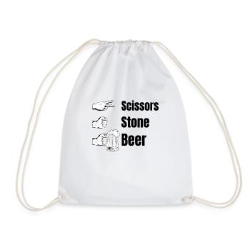 Scissors Stone Beer Beuverie Alcool Malle Party - Sac de sport léger - blanc - Devant