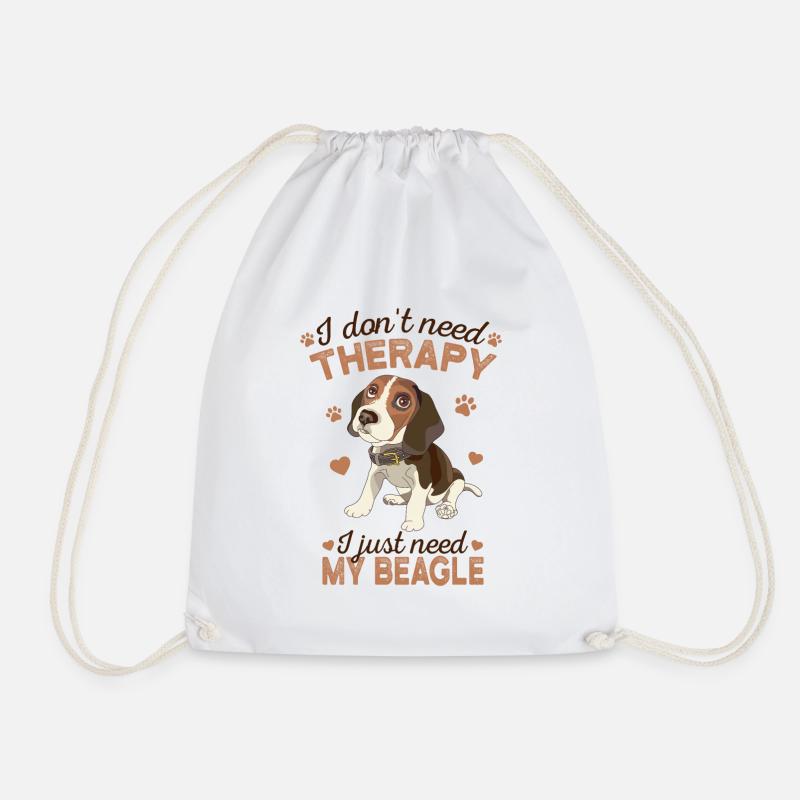 Beagle - Turnbeutel - Weiß