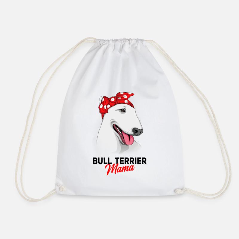 Bullterrier - Turnbeutel - Weiß
