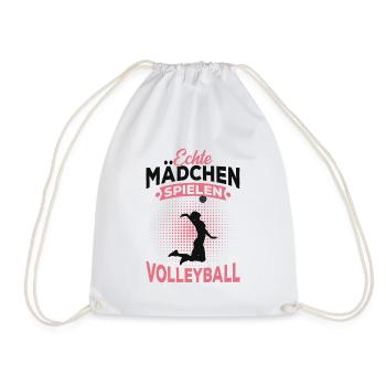 Volleyball Mädchen - Turnbeutel - Weiß - Vorne