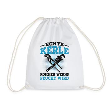 Klempner - Turnbeutel - Weiß - Vorne