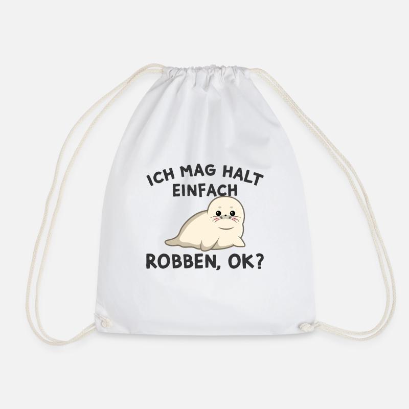 Robbe - Turnbeutel - Weiß