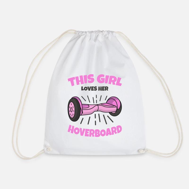 Hoverboard - Drawstring Bag - white
