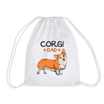 Corgi - Turnbeutel - Weiß - Vorne