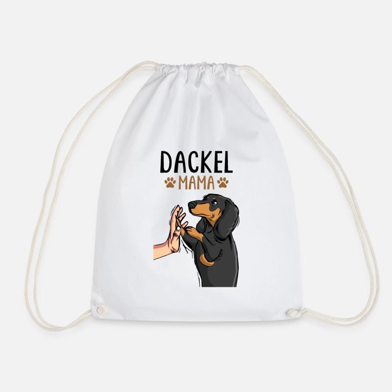 Dackel Mama - Süßes Dachshund Hund - Turnbeutel - Weiß