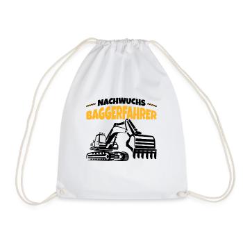 Bagger - Turnbeutel - Weiß - Vorne