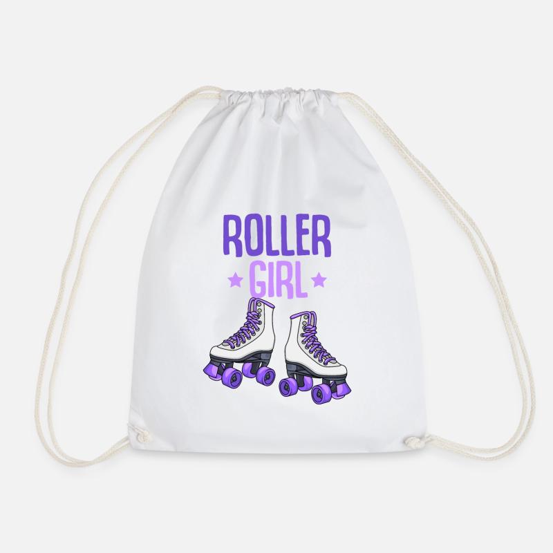 Rollschuhe - Turnbeutel - Weiß