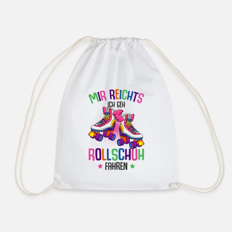 Rollschuhe - Turnbeutel - Weiß