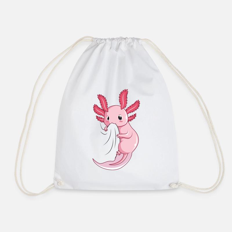 Axolotl - Turnbeutel - Weiß