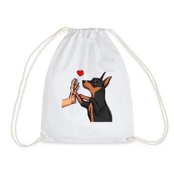 Zwergpinscher Liebe Miniature Pinscher - Sac de sport léger - blanc - Devant