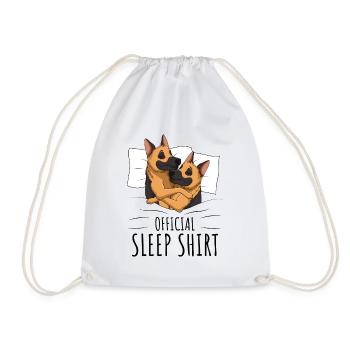 German Shepherd - Drawstring Bag - white - Front