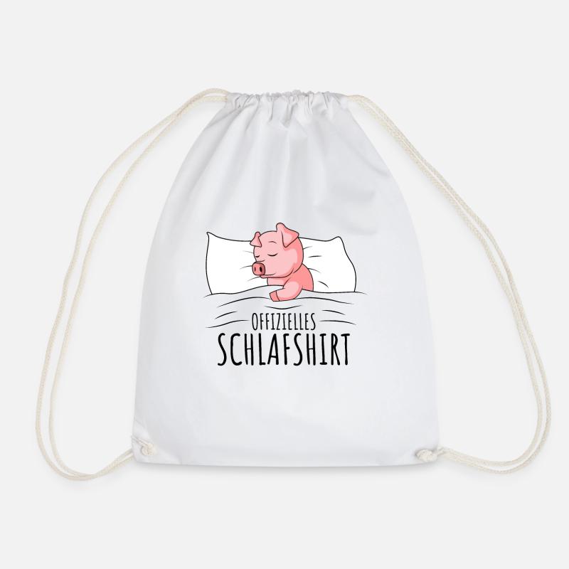 Schwein - Turnbeutel - Weiß