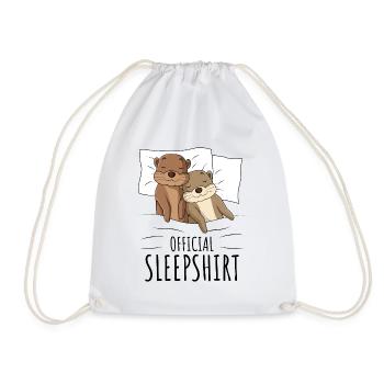 Otter - Drawstring Bag - white - Front