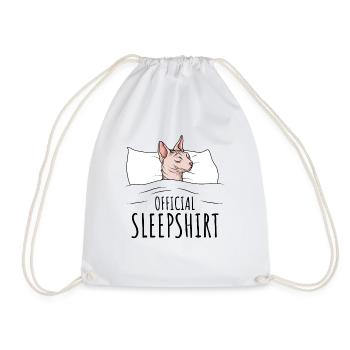 Sphynx Cat - Drawstring Bag - white - Front