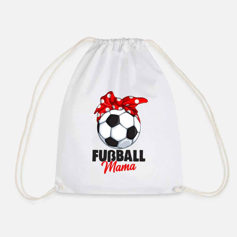 Fußball Mama - Turnbeutel - Weiß