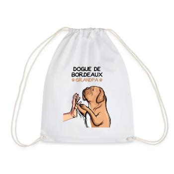 Dogue de Bordeaux Chiens Grand-père - Sac de sport léger - blanc - Devant