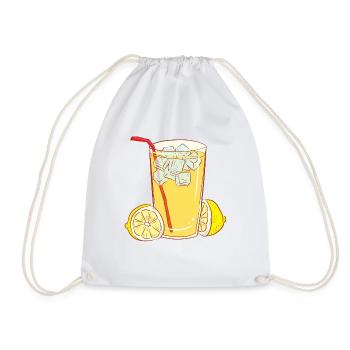 juice juice cocktails lemonade drinks lemonade41 - Drawstring Bag - white - Front