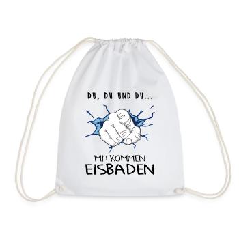 Bains de glace Motivation pour les bains d’hiver Bains de glace - Sac de sport léger - blanc - Devant