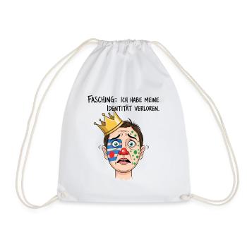 Carnaval : j’ai perdu mon identité - Sac de sport léger - blanc - Devant