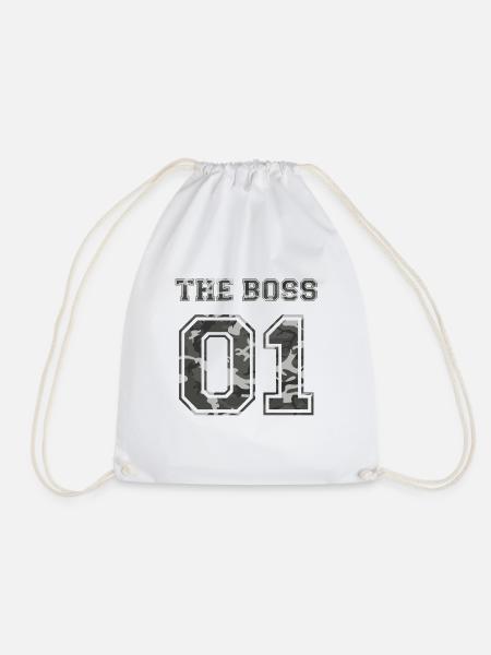 The Boss Partner Partnershirt Liebe Geschenk Love - Turnbeutel - Weiß