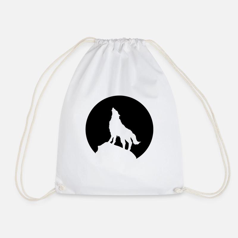 loup - Sac de sport léger - blanc