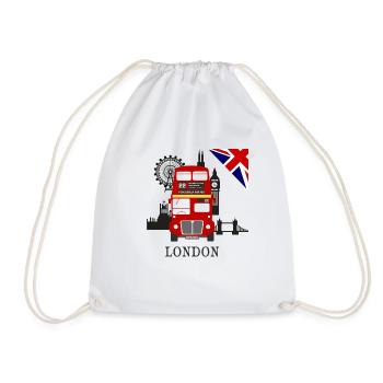 England, London, sightseeing, - Drawstring Bag - white - Front