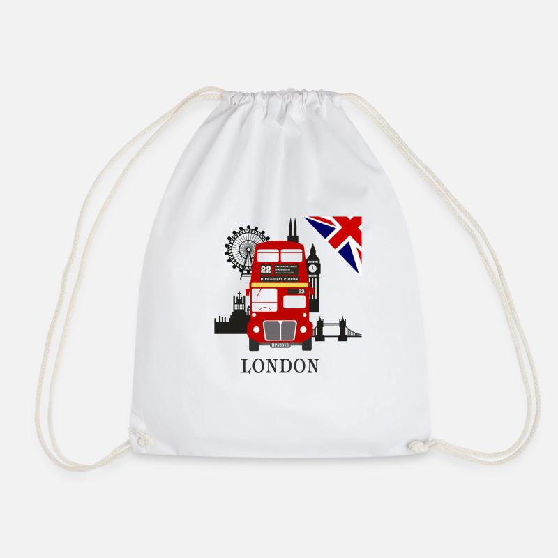 England, London, sightseeing, - Turnbeutel - Weiß