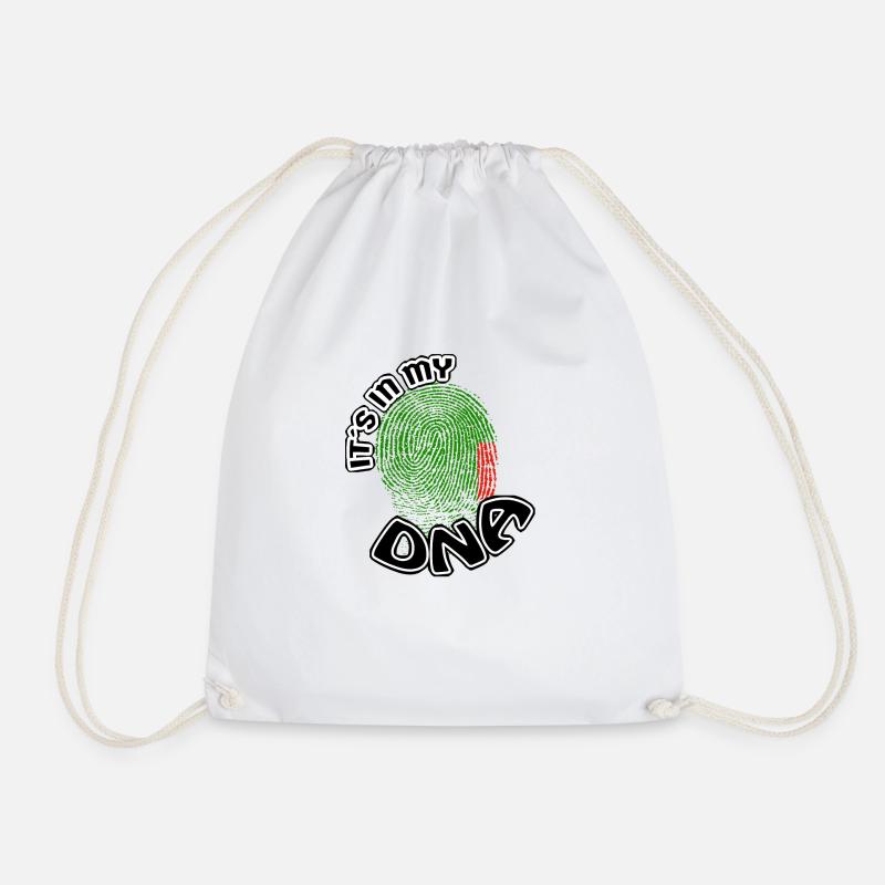 Geschenk Its in my dna dns roots Sambia - Turnbeutel - Weiß