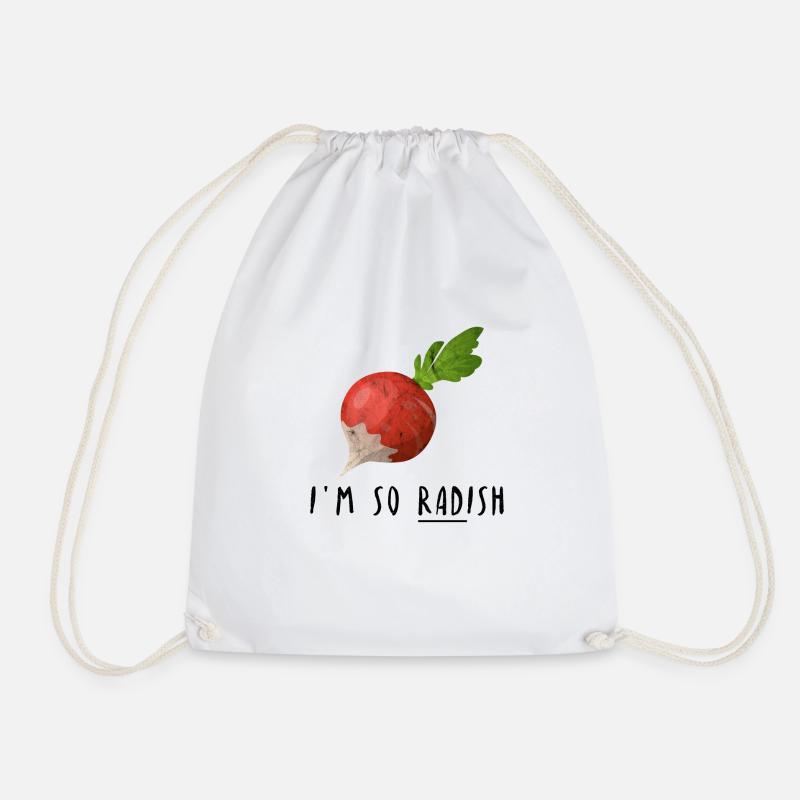 I am so Radish Rettich Wortwitz Geschenk Idee - Turnbeutel - Weiß
