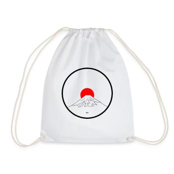 Mount Fuji - Drawstring Bag - white - Front