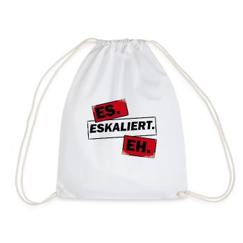 Eskalation - Turnbeutel - Weiß - Vorne
