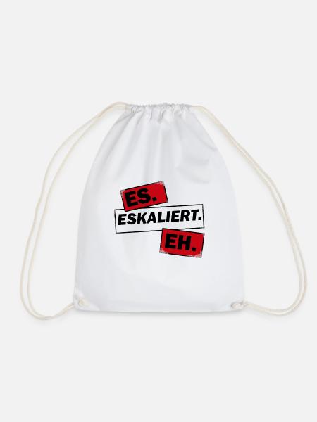 Eskalation - Turnbeutel - Weiß