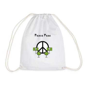 Peace peas - Turnbeutel - Weiß - Vorne