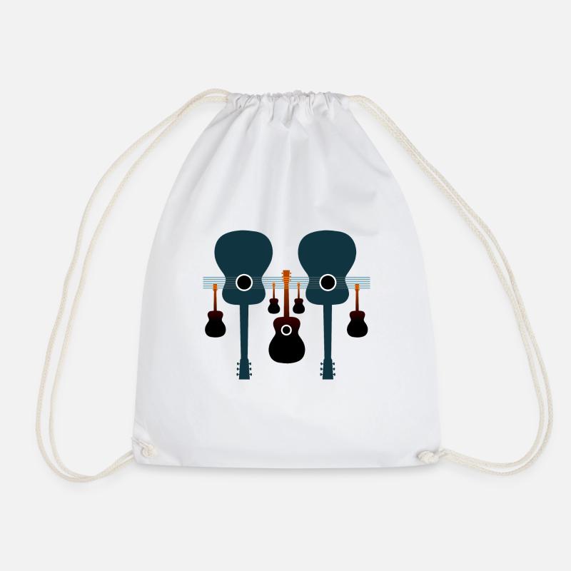 Acoustic guitars - Drawstring Bag - white