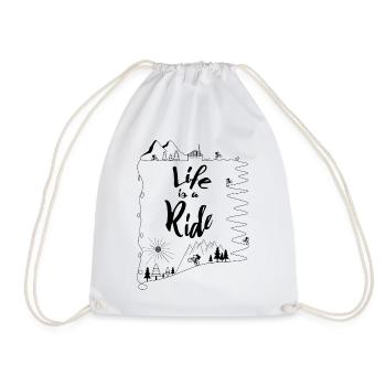 Mountain Bike Cycling Kids Kids - Drawstring Bag - white - Front
